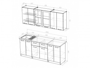 Кухонный гарнитур Сабрина ультра 2000 мм в Аше - asha.mebel74.com | фото 5