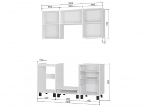 Кухонный гарнитур Сканди 1,6 м без столешницы в Аше - asha.mebel74.com | фото 2