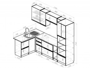 Кухонный гарнитур Симфония мега прайм 1500х2700 мм в Аше - asha.mebel74.com | фото 6