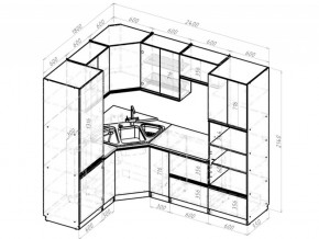 Кухонный гарнитур Симфония оптима 1800х2400 мм в Аше - asha.mebel74.com | фото 6