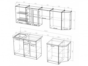 Кухонный гарнитур Симона базис 2400 мм в Аше - asha.mebel74.com | фото 3