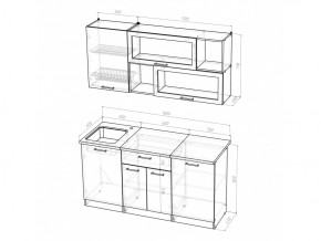 Кухонный гарнитур Яна стандарт 1600 мм в Аше - asha.mebel74.com | фото 5