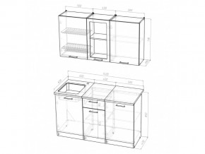 Кухонный гарнитур Инна медиум 1400 мм в Аше - asha.mebel74.com | фото 2