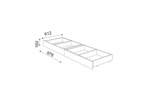 М06 (ручка торцевая) Комплект ящиков в Аше - asha.mebel74.com | фото