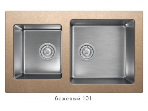 Мойка комбинированная Tolero twist TTS-840 Бежевый 101 в Аше - asha.mebel74.com | фото