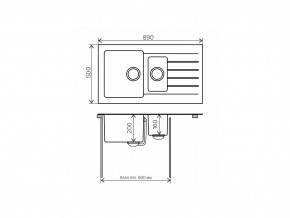 Мойка комбинированная Tolero twist TTS-890 Бежевый 101 в Аше - asha.mebel74.com | фото 2