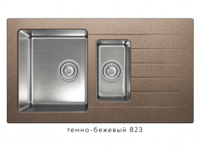 Мойка комбинированная Tolero twist TTS-890 Темно-бежевый 823 в Аше - asha.mebel74.com | фото