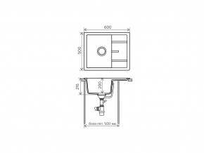 Мойка кварцевая Tolero R-107 Бежевый 101 в Аше - asha.mebel74.com | фото 2