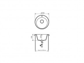 Мойка кварцевая Tolero R-108 Коричневый 817 в Аше - asha.mebel74.com | фото 2