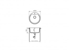 Мойка кварцевая Tolero R-108E Бежевый 101 в Аше - asha.mebel74.com | фото 2