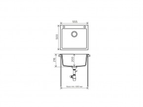 Мойка кварцевая Tolero R-111 Коричневый 817 в Аше - asha.mebel74.com | фото 2