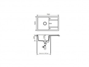 Мойка кварцевая Tolero R-112 Бежевый 101 в Аше - asha.mebel74.com | фото 2