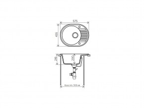 Мойка кварцевая Tolero R-122 Бежевый 101 в Аше - asha.mebel74.com | фото 2