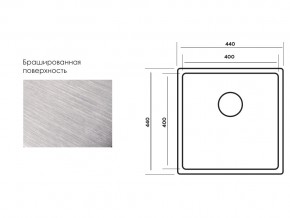 Мойка Longran Techno TEB400.400 -GT10P в Аше - asha.mebel74.com | фото 3