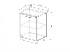 Н 60 Модуль нижний Без Столешницы МН 60 в Аше - asha.mebel74.com | фото