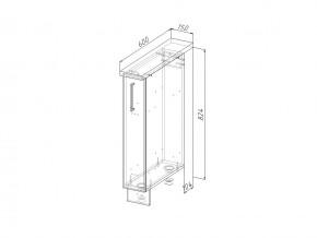 НМ 15 Модуль нижний 150 мм Без Столешницы в Аше - asha.mebel74.com | фото