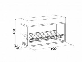 Обувница Крафт 1 в Аше - asha.mebel74.com | фото 2