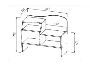 Обувница Волна венге/анкор светлый в Аше - asha.mebel74.com | фото 2