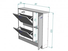 Обувница W105 в Аше - asha.mebel74.com | фото 3