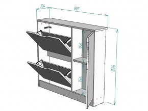 Обувница W106 в Аше - asha.mebel74.com | фото 3