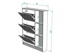 Обувница W107 в Аше - asha.mebel74.com | фото 3