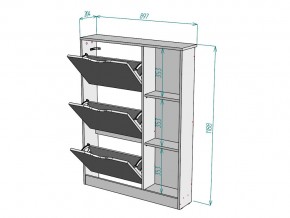 Обувница W108 в Аше - asha.mebel74.com | фото 3