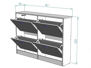 Обувница W11 в Аше - asha.mebel74.com | фото 3