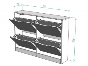 Обувница W12 в Аше - asha.mebel74.com | фото 3