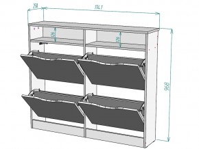 Обувница W16 в Аше - asha.mebel74.com | фото 3