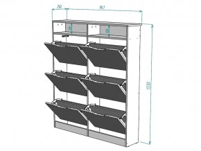 Обувница W18 в Аше - asha.mebel74.com | фото 3