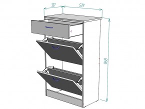 Обувница W21 в Аше - asha.mebel74.com | фото 3