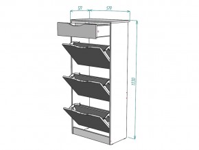 Обувница W24 в Аше - asha.mebel74.com | фото 3