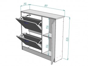 Обувница W31 в Аше - asha.mebel74.com | фото 3