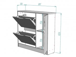 Обувница W32 в Аше - asha.mebel74.com | фото 3