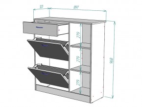 Обувница W33 в Аше - asha.mebel74.com | фото 3