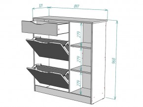 Обувница W34 в Аше - asha.mebel74.com | фото 3