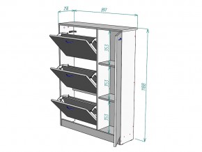 Обувница W39 в Аше - asha.mebel74.com | фото 3