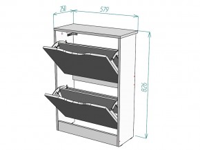 Обувница W4 в Аше - asha.mebel74.com | фото 3