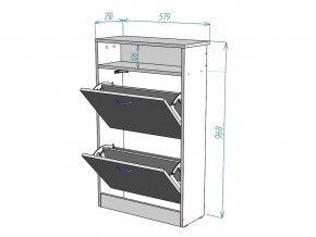 Обувница W5 в Аше - asha.mebel74.com | фото 3