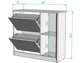 Обувница W69 в Аше - asha.mebel74.com | фото 3