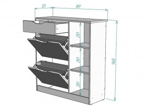 Обувница W72 в Аше - asha.mebel74.com | фото 3