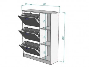 Обувница W75 в Аше - asha.mebel74.com | фото 3