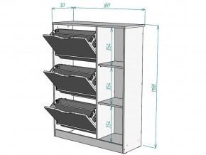 Обувница W76 в Аше - asha.mebel74.com | фото 3