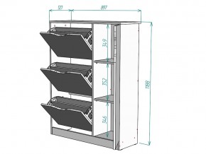 Обувница W79 в Аше - asha.mebel74.com | фото 3