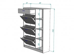 Обувница W80 в Аше - asha.mebel74.com | фото 3