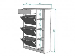 Обувница W81 в Аше - asha.mebel74.com | фото 3