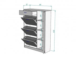 Обувница W82 в Аше - asha.mebel74.com | фото 3