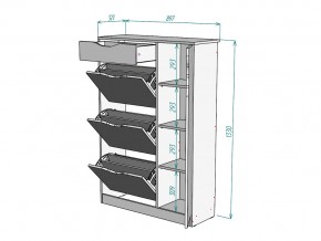 Обувница W83 в Аше - asha.mebel74.com | фото 3