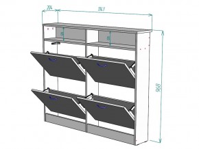 Обувница W95 в Аше - asha.mebel74.com | фото 3