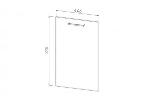 П 45 Комплект для посудомоечной машины 450 мм (цоколь + фасад) ЛДСП в Аше - asha.mebel74.com | фото